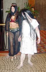 Bellie Dancer and Zombie